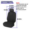 YoRise 2PCS Car Seat Covers, Comfortable Breathable Front Seat Covers, Highly Elastic Automotive Seat Protector Cover Accessories for RV, SUV, Truck, Sedan (Black) view 2
