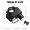 Sbulhia Motorcycle Helmet Lock, Anti-Theft Handlebar Mount Helmet Security Holder Hook with 2 Keys, Aluminum Alloy Helmet Safety Lock for Motorbike Scooter Street Bike Dirt Bike view 2