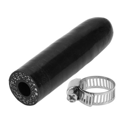 ACROPIX 8mm 4-ply Polyester Silicone Rubber Hose End Cap for Coolant Turbo Bypass Valve Vacuum 5.5mm 60mm Black
