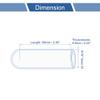ACROPIX 8mm 4-ply Polyester Silicone Rubber Hose End Cap for Coolant Turbo Bypass Valve Vacuum 5.5mm 60mm Black view 3
