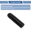 ACROPIX 8mm 4-ply Polyester Silicone Rubber Hose End Cap for Coolant Turbo Bypass Valve Vacuum 5.5mm 60mm Black view 4