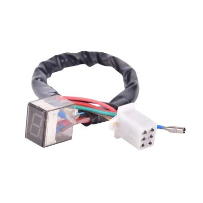 Motorcycle Level Gear Indicator Digital Meter Motorcycle Gear Indicator Shifts Lever 5Speed LED Digital Disply Meter Instrument