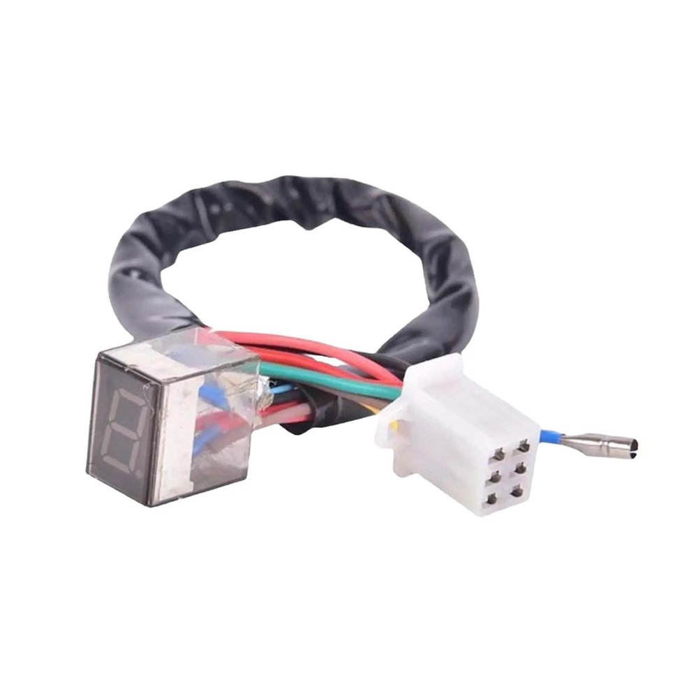 Motorcycle Level Gear Indicator Digital Meter Motorcycle Gear Indicator Shifts Lever 5Speed LED Digital Disply Meter Instrument