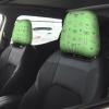 JZDACH Fun and Stylish Car Headrest Covers, Set of 2 Personalized Auto Accessories Aliens Sasquatch Savage Dinosaurs Green view 2