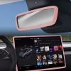 2 in 1 Interior Sets Protector Trim Frame Compatible with Tesla Model Y 3 Highland Juniper 2020-2025 2026 Accessories Screen Edge Trim Rearview Mirror Cover Decorations Center Console Decor (Pink) view 1