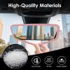 2 in 1 Interior Sets Protector Trim Frame Compatible with Tesla Model Y 3 Highland Juniper 2020-2025 2026 Accessories Screen Edge Trim Rearview Mirror Cover Decorations Center Console Decor (Pink) view 3