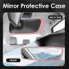 2 in 1 Interior Sets Protector Trim Frame Compatible with Tesla Model Y 3 Highland Juniper 2020-2025 2026 Accessories Screen Edge Trim Rearview Mirror Cover Decorations Center Console Decor (Pink) view 4