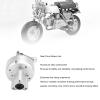 Aramox Rear Brake Hub for Monkey Bike, Aluminum Alloy with 420 29T Chain Sprocket Efficient Control, Replacement Z50 Z50R Z50A Z50J Z50JZ Z50GZ view 4