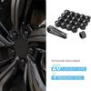 YUFENGLIHAI 20Pcs Lug Nut Covers for Tesla Model Y, Car Wheel Center Bolt Caps Rim Protection Rustproof Replacement with Removal Tool,A/Black-B/19mm view 3