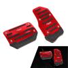 Zigeiya 2 PCS Car Non-slip Pedal Pads Set, Alloy Brake Pedal Protectors, Accelerator Foot Pad Covers, Universal for Most Cars SUVs Trucks (Red) view 1