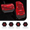 Zigeiya 2 PCS Car Non-slip Pedal Pads Set, Alloy Brake Pedal Protectors, Accelerator Foot Pad Covers, Universal for Most Cars SUVs Trucks (Red) view 3