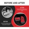Zigeiya 2 PCS Car Non-slip Pedal Pads Set, Alloy Brake Pedal Protectors, Accelerator Foot Pad Covers, Universal for Most Cars SUVs Trucks (Red) view 4