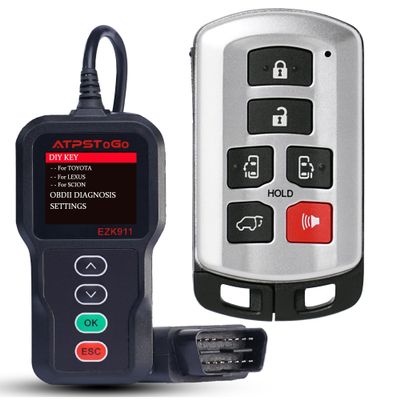ATPSTOGO DIY Smart Key Fob Replacement Kit Fits for Toyota Sienna 2011 2012 2013 2014 2015 2016 2017 2018 2019 2020 Remote Control Keyless Entry HYQ14ADR 271451-5691 GNE 89904-08010
