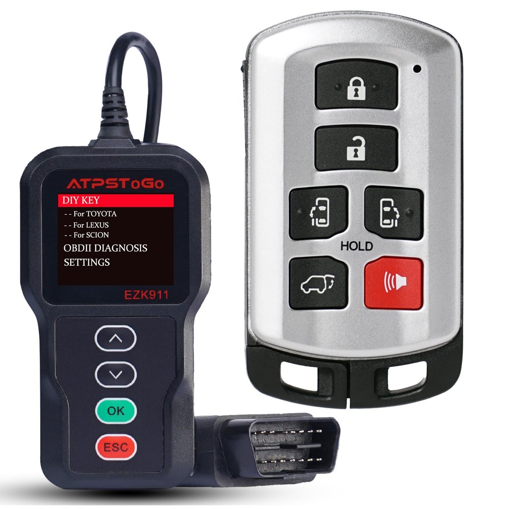 ATPSTOGO DIY Smart Key Fob Replacement Kit Fits for Toyota Sienna 2011 2012 2013 2014 2015 2016 2017 2018 2019 2020 Remote Control Keyless Entry HYQ14ADR 271451-5691 GNE 89904-08010