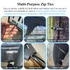 150PCS Upgraded Nylon Universal Cable Tie Buckle,Self-Locking Multifunctional Zipper Clips, Zip Ties Heavy Duty with UV Resistance for Car Bumper Fender Repair, Home, Garden, and Outdoor Organization view 4