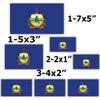 Vermont State Flag Sticker Premium Vinyl Decal with UV Ink Good for Travel, Classroom Learning, Educational Decor, Souvenirs, and Gifts 12x8 Inch Sheet of 7 Flags in Different Sizes view 2