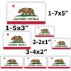 California State Flag Sticker Premium Vinyl Decal with UV Ink Good for Travel, Classroom Learning, Educational Decor, Souvenirs, and Gifts 12x8 Inch Sheet of 7 Flags in Different Sizes view 2