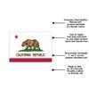 California State Flag Sticker Premium Vinyl Decal with UV Ink Good for Travel, Classroom Learning, Educational Decor, Souvenirs, and Gifts 12x8 Inch Sheet of 7 Flags in Different Sizes view 3