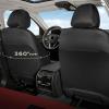 Coverado Car Seat Covers Front Seats, Luxury Leather Car Seat Covers, Automotive Mesh Seat Covers 2 Pack, Airbag-Compatible, Black Red Seat Covers for SUV Sedan Truck view 2