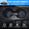 for Honda Civic Accessories 2026 2025 2024 2023 2022 Cup Holder Inserts Center Console Liner 3D Silicone Cup Holder Coaster Protector Mat Pad Non-Slip Interior Decoration for Civic 3Pcs (Blue) view 2