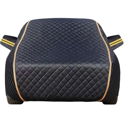 Winter Car Cover Custom Fit for Peugeot 4008 2017-2018,Padded Cotton Hail Proof Full Garage Waterproof Tear-Resistant Freeze Heat Insulation Tarpaulin with Door Zipper