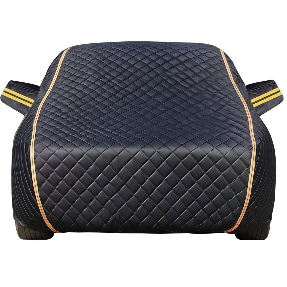 Winter Car Cover Custom Fit for Peugeot 4008 2017-2018,Padded Cotton Hail Proof Full Garage Waterproof Tear-Resistant Freeze Heat Insulation Tarpaulin with Door Zipper