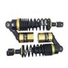 Suspension air Shock absorbers 1pair 13.5" 340mm Motorcycle Shock Absorbers Suspension Clamp for for for Scooter ATV Quad Black+Yellow view 1