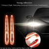 8pcs Car Door Handle Scratch Protector for Nissan Rogue 2014-2020 2021-2025, Reflective Door Handle Cup Stickers Paint Guard Protective Films,White view 3