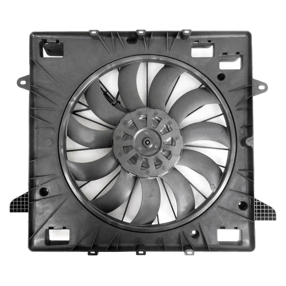 Dual Radiator and Condenser Fan Assembly | Cooling Fan Unit - Compatible with 2017 Cadillac XT5