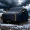 Full Car Cover for Dodge Caliber 5-Door 2006-2010,Thicken Hail Padded Car Covers Waterproof Snowproof UV Protection Tarpaulin with Zipper Door view 1