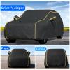 Full Car Cover for Dodge Caliber 5-Door 2006-2010,Thicken Hail Padded Car Covers Waterproof Snowproof UV Protection Tarpaulin with Zipper Door view 2
