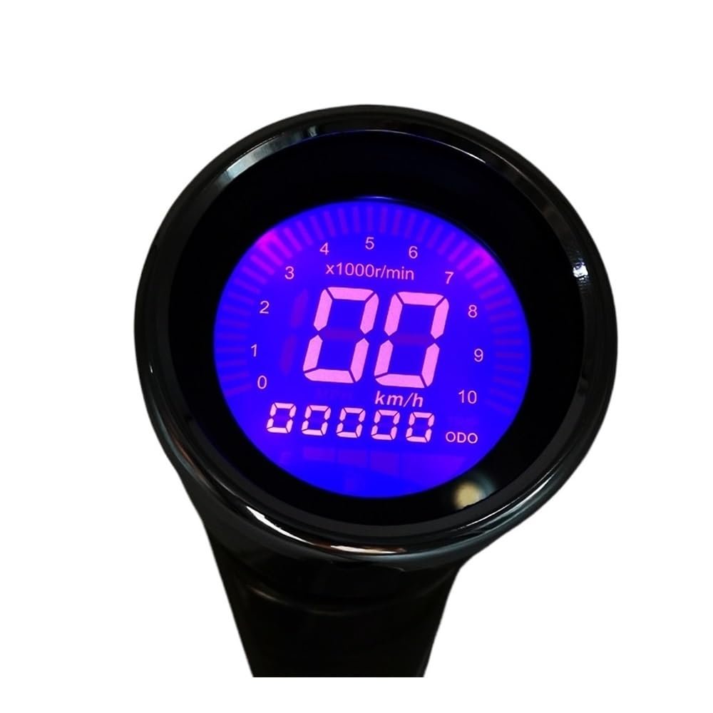 Digital 12V Universal Motorcycle Speedometer Odometer Tachometer Gauge Fuel Meter Indicator