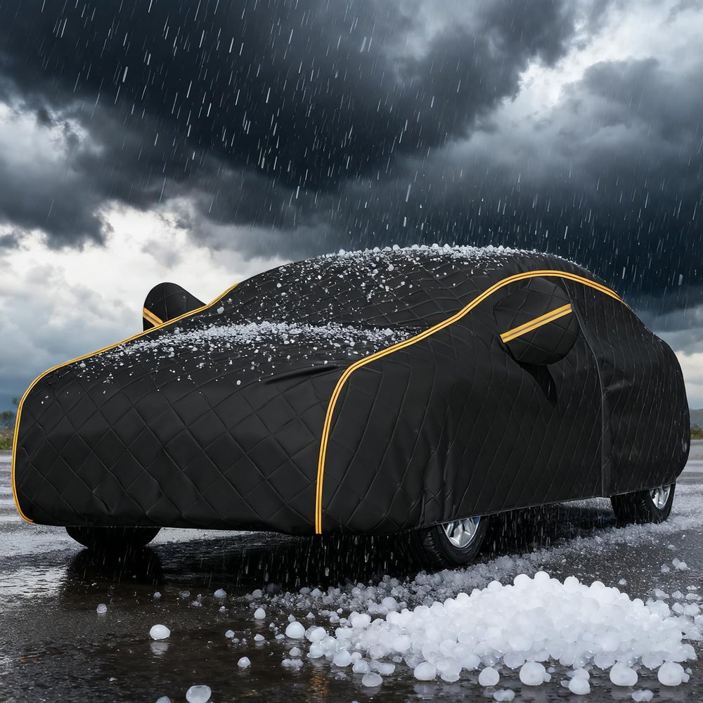Outdoor Car Cover for Acura EL (ES3)(2000-2005),Thickened Cotton Car Covers Waterproof Scratch Resistant Dirtproof Antifreeze Insulation with Zipper Door