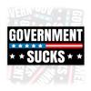 Government Sucks | Bumper Sticker or Car Magnet | Anti Government Decal Black Magnetic Bumper Decorations for Doors Cars [7.5x3.75] view 1