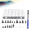 415PCS Car Set with Rubber Removal Tool, Auto Fastener Kit, Nylon Car Rivet Retainer Push Pin for Bumper Trim Panel, Replacement for view 2