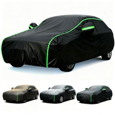 Waterproof Car Cover Compatible with Toyota RAV4 III 2005-2012,SUV Car Cover Heavy Duty Waterproof Protector with Reflective Strips Full Exterior Covers with Door Zipper hdfh6