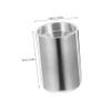 Anneome Stainless Steel Car Ashtray with Deep Funnel Design Smokeless Portable Ash Tray Fits Cup Holders for Office Home Bedroom Use view 2