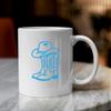 2 Pcs - No Background - Waterproof Car Sticker Decal of Cowboy Boots Sticker Design for Rustic Decor and Western-Themed Home Decorations (Azure Blue, 5.6'' x 7.9'') |K17563BE view 2