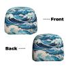 Qwvbn Ukiyo-e style waves Prints Car headrest covers 2-pack, soft and comfortable, good stretchability for cars, trucks and vans view 4