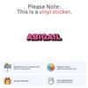 Abigail Name Sticker - Waterproof Vinyl Decal for Car Bumper, Water Bottle Laptop Bike Luggage Phone Cases Wall Window, Sticker - 5'' Longer Side view 2