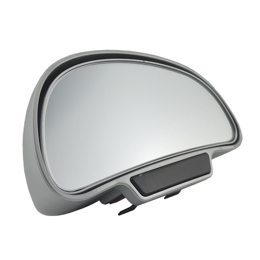 Mikinona Adjustable Wide-angle Blindspot Car Side Mirror for Parking Auxiliary Rearview Anti-dead Zone Convex Design Silver Right Side for Enhanced Driving Safety Random Color
