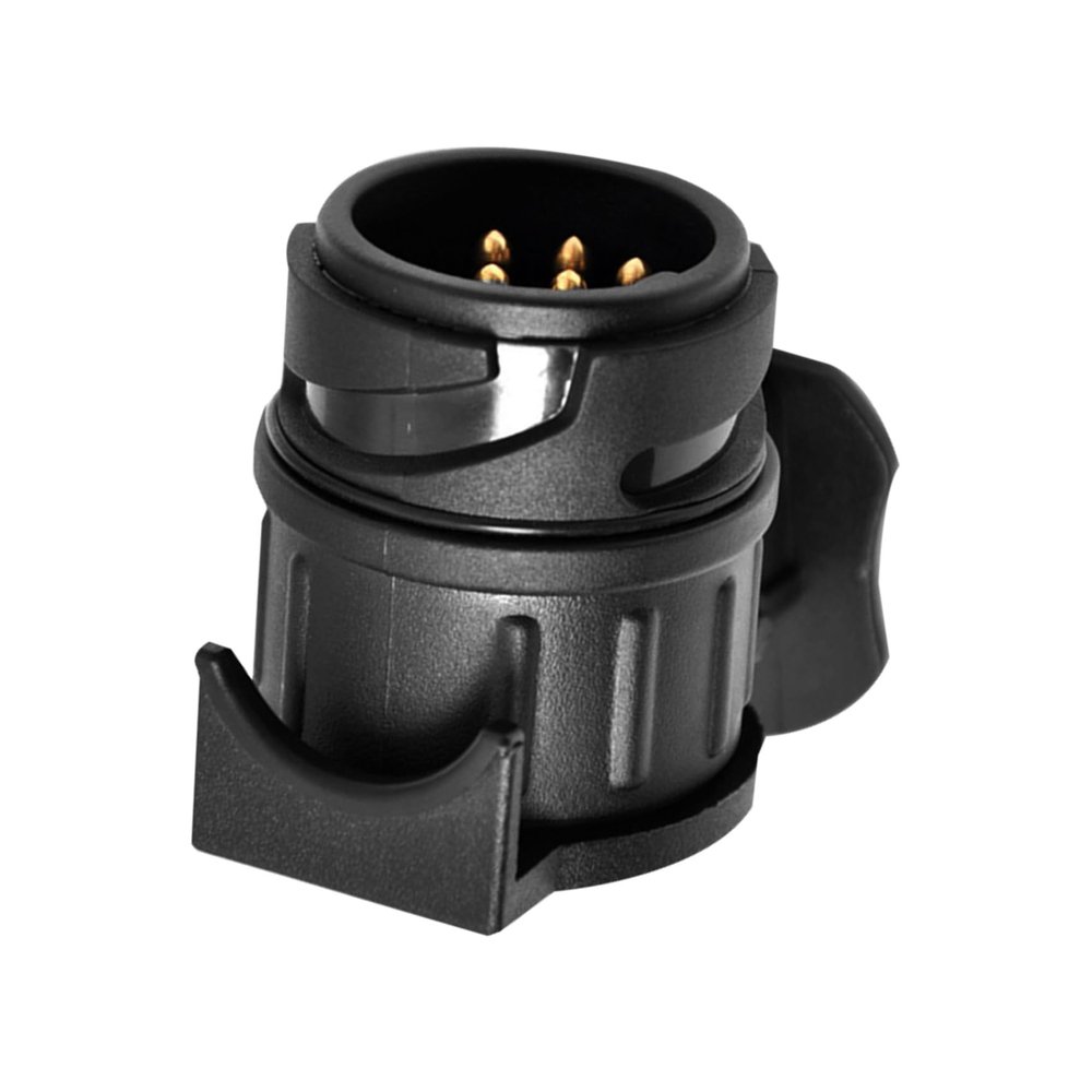 CONGARTENO Pin to Pin Trailer Adapter Featuring Locking Mechanism Weatherproof Spring-Loaded Flap and Rubber Seal Compatible with Caravans Trailers and Trucks for Reliable Electrics