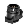 CONGARTENO Pin to Pin Trailer Adapter Featuring Locking Mechanism Weatherproof Spring-Loaded Flap and Rubber Seal Compatible with Caravans Trailers and Trucks for Reliable Electrics view 1