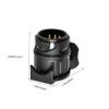 CONGARTENO Pin to Pin Trailer Adapter Featuring Locking Mechanism Weatherproof Spring-Loaded Flap and Rubber Seal Compatible with Caravans Trailers and Trucks for Reliable Electrics view 2