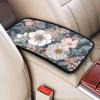 Flowers Memory Foam Car Armrest Cover, Universal Center Console Pad Waterproof Pu Leather Elbow Rest for Driving Comfort&Pressure Relief Fits Cars, Suvs, Trucks Perfect for Road Trip[144] view 2