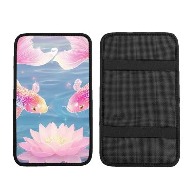 Koi Fish Memory Foam Car Armrest Cover, Universal Waterproof Pu Leather Elbow Rest for Driving Comfort&Pressure Relief Fits Cars, Suvs, Trucks Perfect for Road Trip[3]
