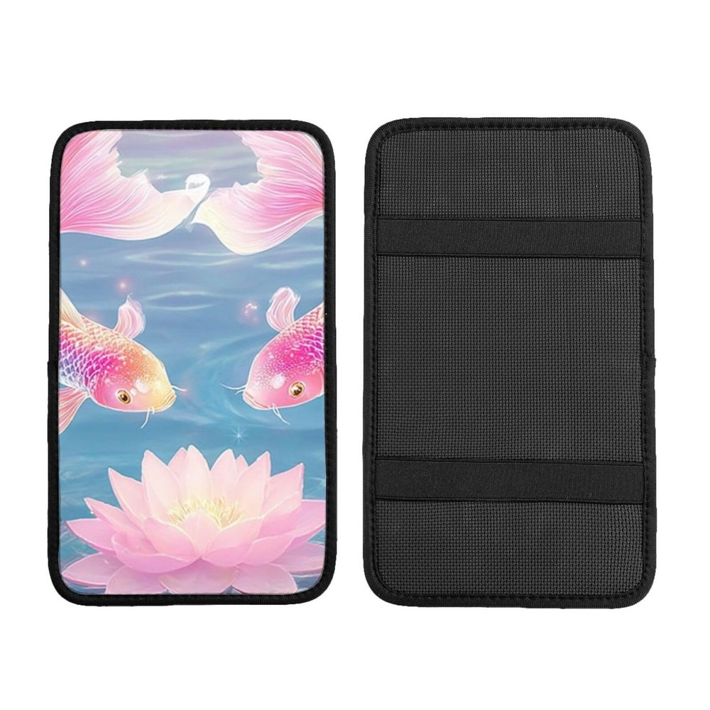 Koi Fish Memory Foam Car Armrest Cover, Universal Waterproof Pu Leather Elbow Rest for Driving Comfort&Pressure Relief Fits Cars, Suvs, Trucks Perfect for Road Trip[3]