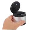 CONGARTENO Portable Metal Car Ashtray with Lid Heavy-duty Smokeless Ash Tray for Car Interior Office Home Use Lightweight Stylish Design Automotive Ash Holder for Smokers view 3