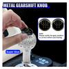 YoRise Car Round Ball Shift Knob, Aluminum Alloy Gear Shifter Knobs with 3 Adapters & 5/6 Speed Stickers, Car Stick Shift Knob Replacement Fit Most Manual Automatic Cars (Silver) view 4