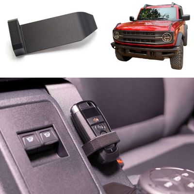 615 South Key Fob Holder Compatible with Ford Bronco 2021-2026Remote Center Console KeyFob Mount HangerEssential Ford Bronco Accessories 2025